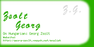 zsolt georg business card